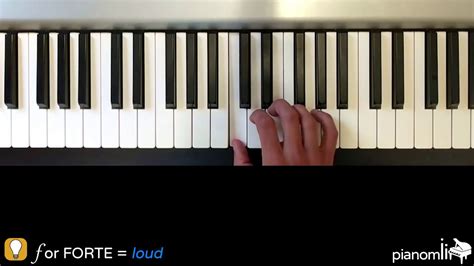 Mezzo Piano Learn Piano With Pianomii Youtube