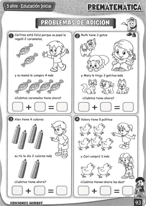 Cuadernillo De Matemática Para Niños De 5 Años El Profe 20