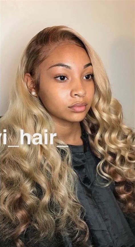 ‼️ Follow Swaybreezy For More ️🧸 White Blonde Hair Blonde Wig Light