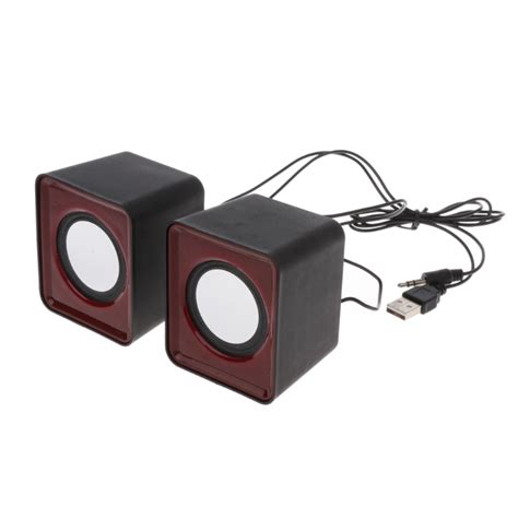 Wired Mini Speakers Usb 20 For Laptop Pc Mp3 Multimedia Speaker Random
