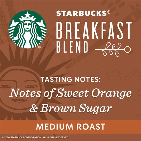 Starbucks Medium Roast Ground Coffee — Breakfast Blend — 100 Arabica
