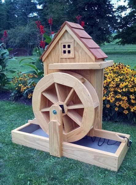 Amish Waterwheel Gristmill Fountain With Electric Pump In 2021