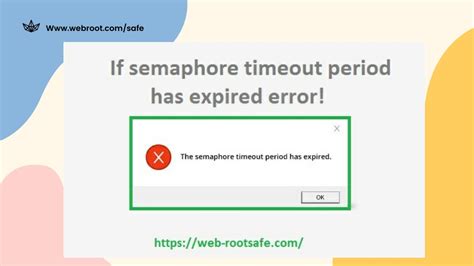 Ppt If Semaphore Timeout Period Has Expired Error How To Fix It With Webroot Powerpoint