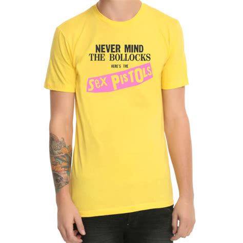 Yellow Sex Pistols Metal Rock Print T Shirt Wishiny