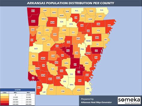 Arkansas County Map And Population List In Excel VyStates Com