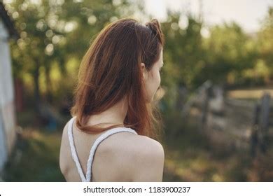 Beautiful Woman Nude Shoulders Rear View Stock Photo Shutterstock