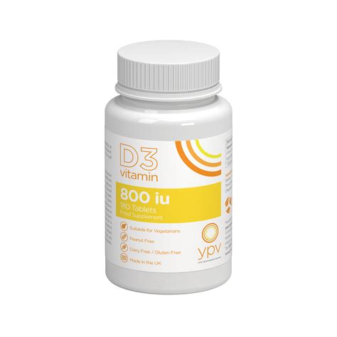 Ypv Vitamin D3 800iu 180 Glucorx