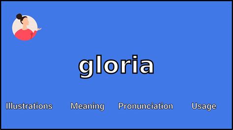Gloria Meaning And Pronunciation Youtube