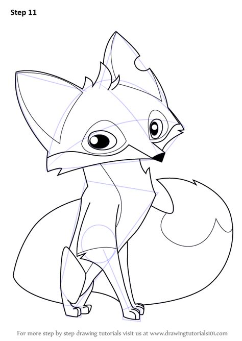 Image of leopard line drawing free download best leopard line. Learn How to Draw Fox from Animal Jam (Animal Jam) Step by ...