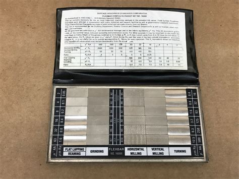 Flexbar Composite Pocket Set No 16008 Surface Roughness Comparator
