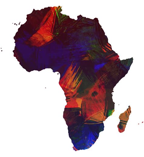 Africa Continent Colorful Free Image On Pixabay