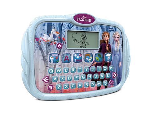 We offer an exciting selection of electronic toys designed to help infants, toddlers and preschoolers reach significant developmental milestones. VTech Frozen II - Tablet Qwerty 30 cm blauw - TWM Tom ...