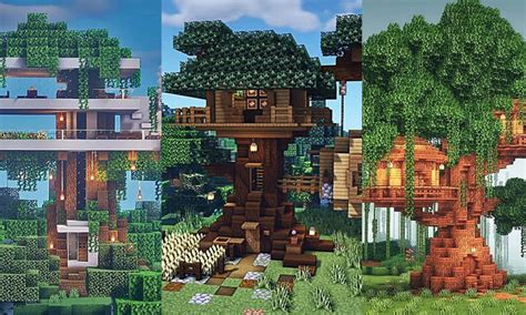 Как легко построить дом на дереве в обновлении Minecraft 119