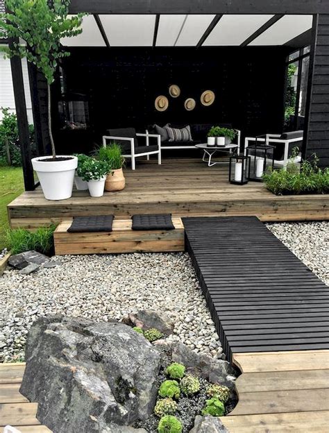 70 Magical Side Yard And Backyard Gravel Garden Design Ideas 40