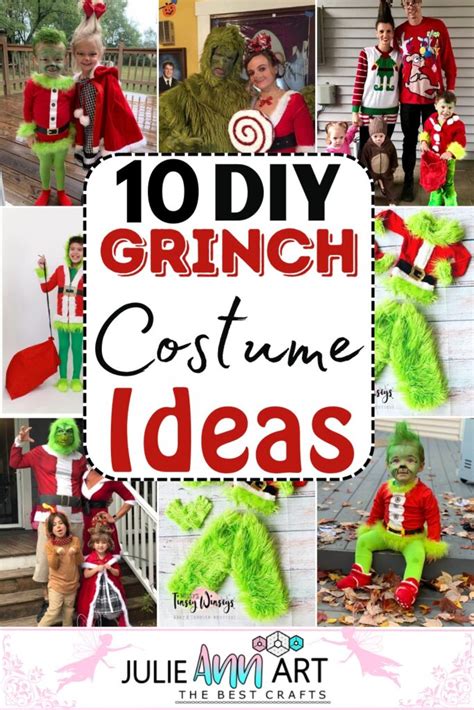 10 Diy Grinch Costume Ideas To Look Like A Monster Julie Ann Art