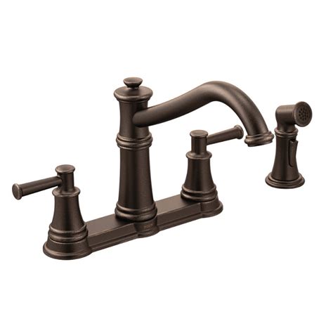 Moen's arbor™ kitchen faucet collection is made up of four faucets models, including the 7594 the available finishes include matte black, chrome, classic stainless and oil rubbed bronze and spot customer feedback on the moen arbor™ 7594 kitchen faucet has been overwhelmingly positive. Moen 7255 Belfield High-Arc Double Handle Kitchen Faucet ...