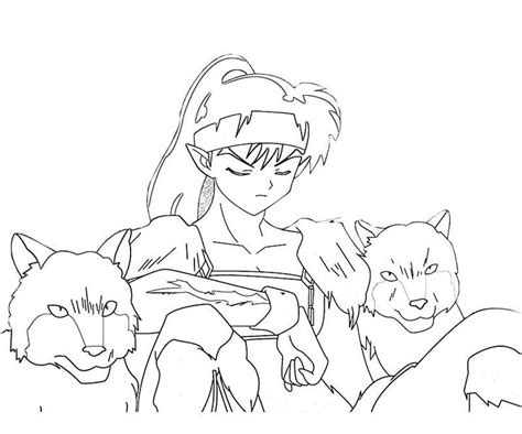 Download Free Coloring Pages Of Human Inuyasha | Coloring pages ...