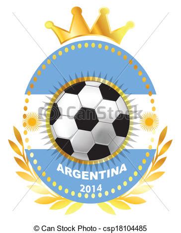Entretien avec le premier mythe du football. Vecteur de football, balle, Argentine, drapeau csp18104485 ...