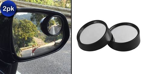 2 Pack Round Convex Blind Spot Mirror