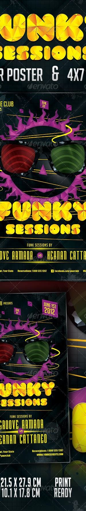 Funky Sessions Poster And Flyer By Mihaai Graphicriver