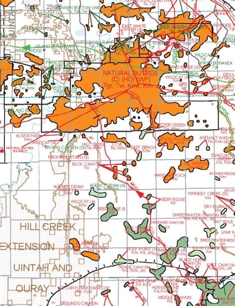 New Oil And Gas Fields Map Of Utah Utah Geological Survey