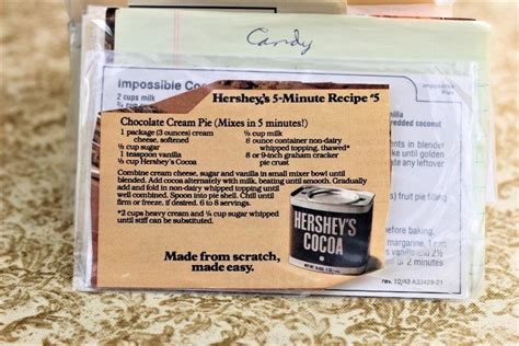 Chocolate Cream Pie Vrp 037 Vintage Recipe Project