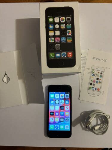 Apple Iphone 5s 32gb Space Grey O2 A1457 Gsm Cracked Screen