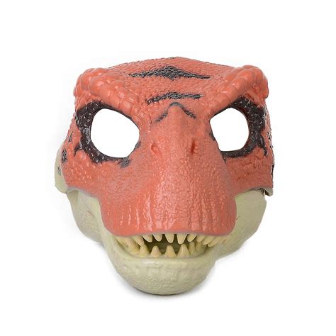 Dinosaur Mask Headgearjurassic World Dinosaur Toys With Opening Moving Jawvelociraptor Mask