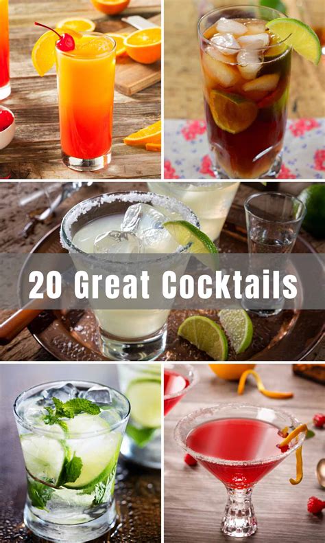 20 Great Cocktails To Make At Home Or Order At Restaurants Izzycooking