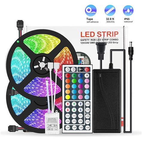 Home And Garden 32ft 10m Rgb 300 600 Led Strip Light Music Sound