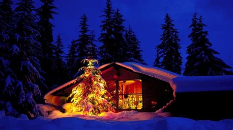 Christmas Cabin Screensavers
