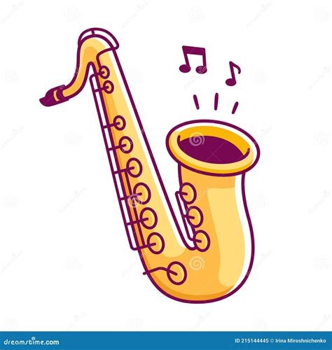 Cartoon Saxophone Stock Illustrations 6688 Cartoon Saxophone Stock