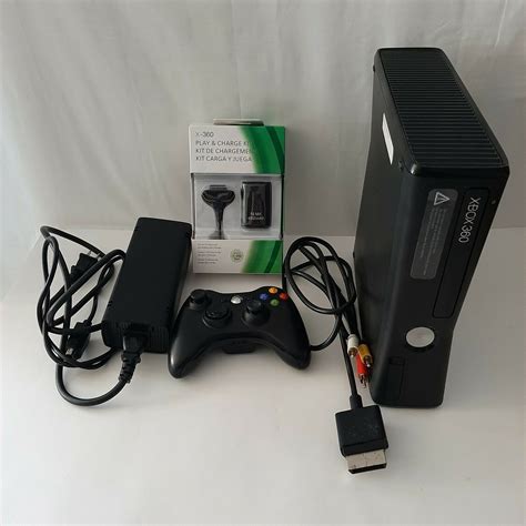 Microsoft Xbox 360 S 250gb Sad Console Bundle W Controller Hookups