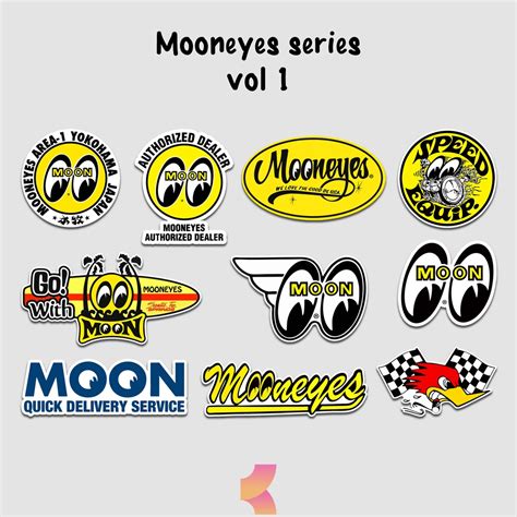 Jual Stiker Mooneyes Lamiasi Glossy Tahan Air Sticker Pack Mooneyes