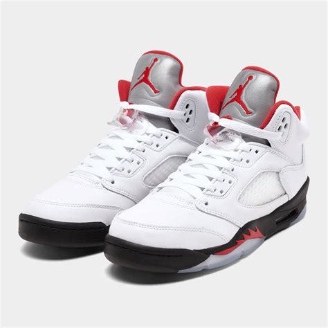 Nike Air Jordan 5 Retro Gs Whitefire Red Black 2020 440888 102 Size