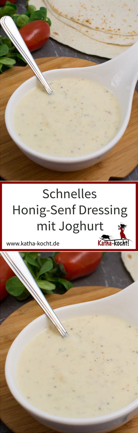 Honig-Senf Dressing mit Joghurt | Honig senf dressing, Senf dressing und Honig senf