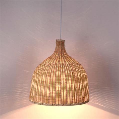 Arturest Rattan Pendant Light Handmade Basket Lamp Woven Etsy