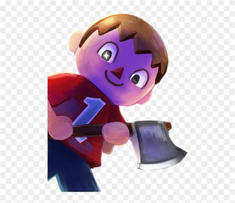 New Leaf Super Smash Bros Villager Animal Crossing Axe Hd Png