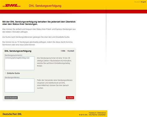 Einfach sendung verfolgen und bei. DHL Sendungsverfolgung - direkt online nutzen - CHIP