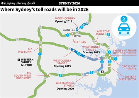 Sydney Toll Roads Map Map Of Sydney Toll Roads Australia Images And