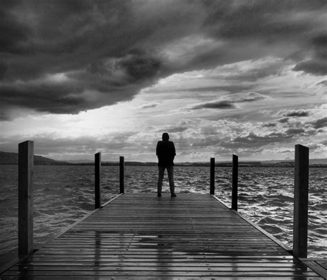 Free Images Sea Horizon Silhouette Cloud Black And White People
