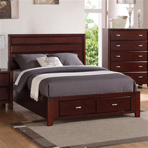 The california king platform bed is a great option to consider when looking for a platform bed. Alpine Furniture Carrington Merlot California King ...
