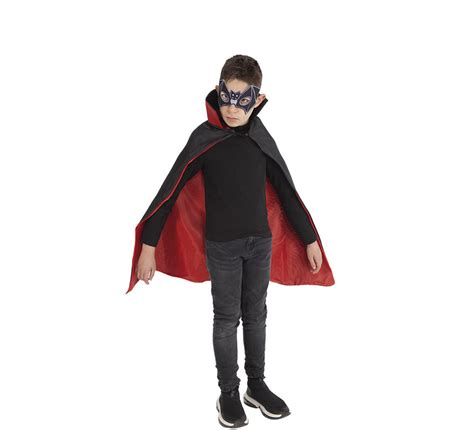 Kit Superhéroe Vampiro Infantil Capa Y Antifaz