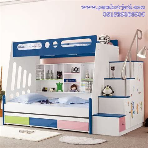 Inspirasi desain & model tempat tidur tingkat. Jual Desain Tempat Tidur Tingkat 3 Laci Untuk Anak ...