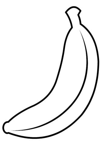 Banana Coloring Sheet B Is For Banana Coloring Page Frutas Para My XXX Hot Girl