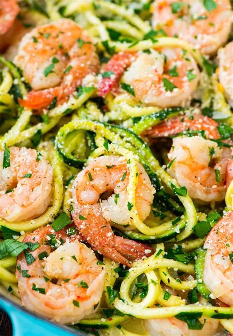 30 day low carb meal plan 1 200 calories eatingwell. Healthy Shrimp Scampi with Zucchini Noodles