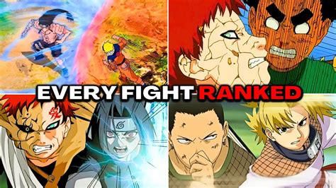 Ranking Every Fight In The Naruto Chunin Exams Youtube