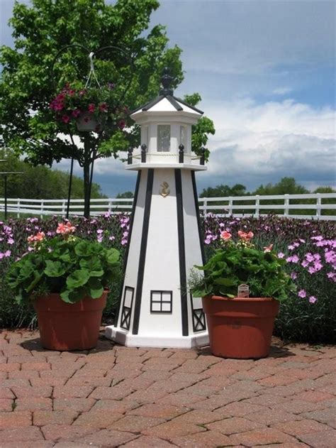 Amish Made Standard Poly Yard Lighthouse Yard Lighthouse House