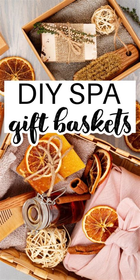 An Assortment Of Spa T Baskets With Text Overlay That Reads Diy Spa