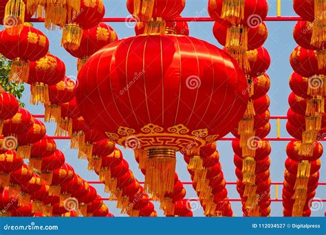 Chinesische Laternen Stockbild Bild Von Chinesisch 112034527